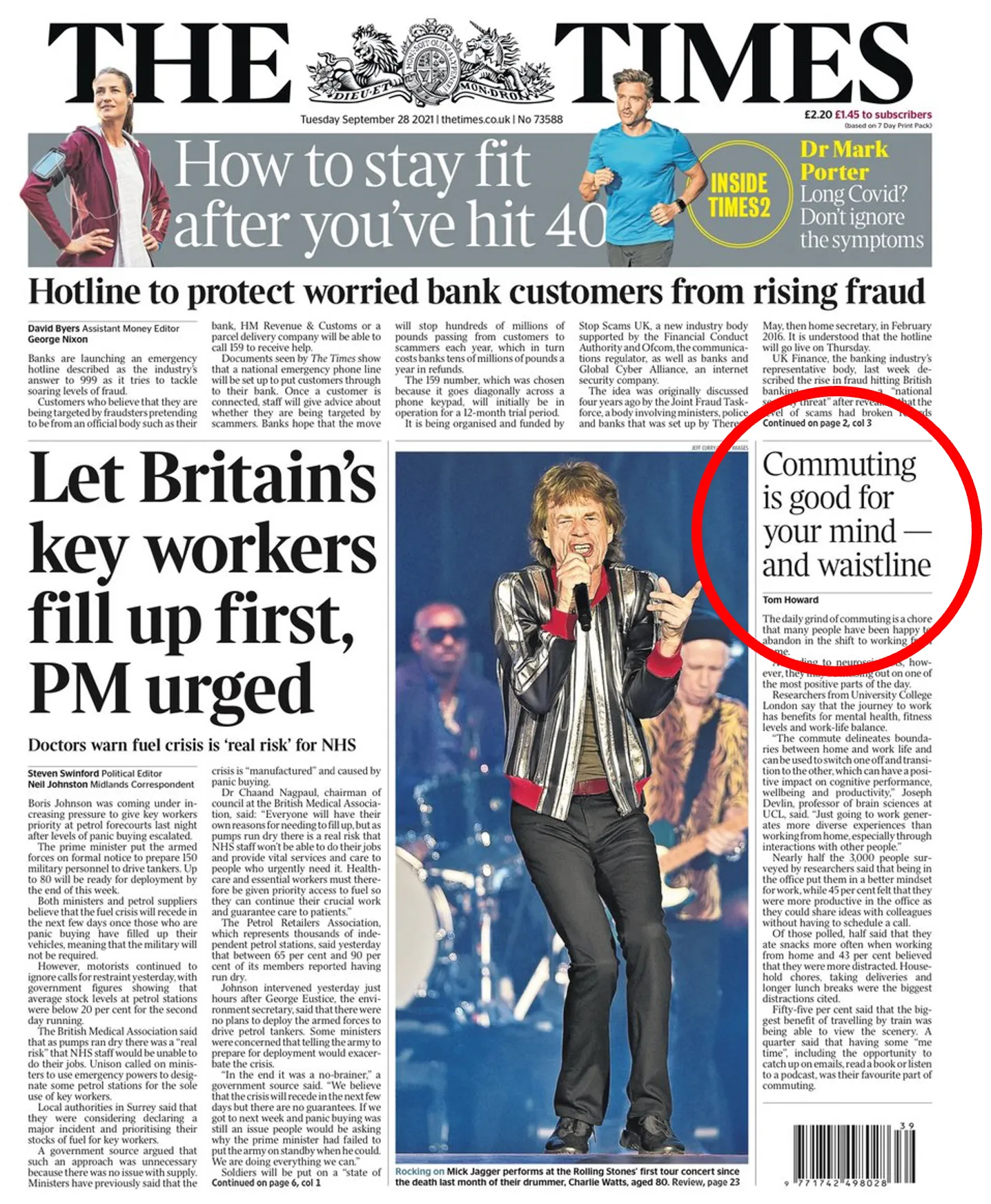 Mick Jagger pointing to our exciting findings!
